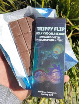 Trippy flip milk chocolate bar.